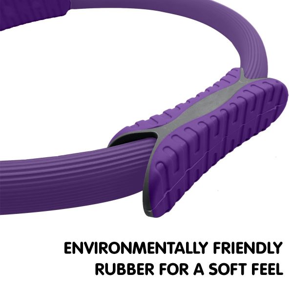 Pilates Ring Band Yoga Home Workout Exercise Band – Purple