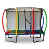 Kahuna Trampoline 6 ft x 9 ft Rectangular Outdoor – Rainbow