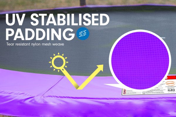 Kahuna Trampoline 6ft with  Roof Cover – Purple