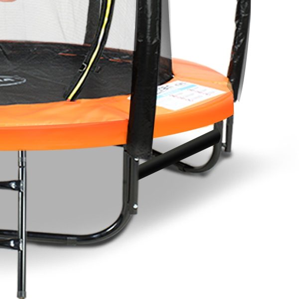 Kahuna Trampoline 8 ft with Basketball set – Orange