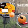 Kahuna Trampoline 16ft with Basketball Set – Rainbow