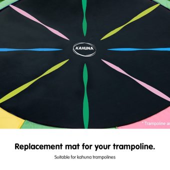 Kahuna 12ft Trampoline Replacement Spring Mat - Rainbow