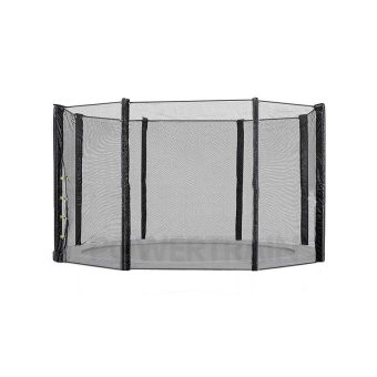 10ft Replacement Round Outdoor Trampoline Safety Net Enclosure 8 pole