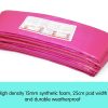 08ft Trampoline Replacement Safety Pad and Net Round 6 Poles Pink
