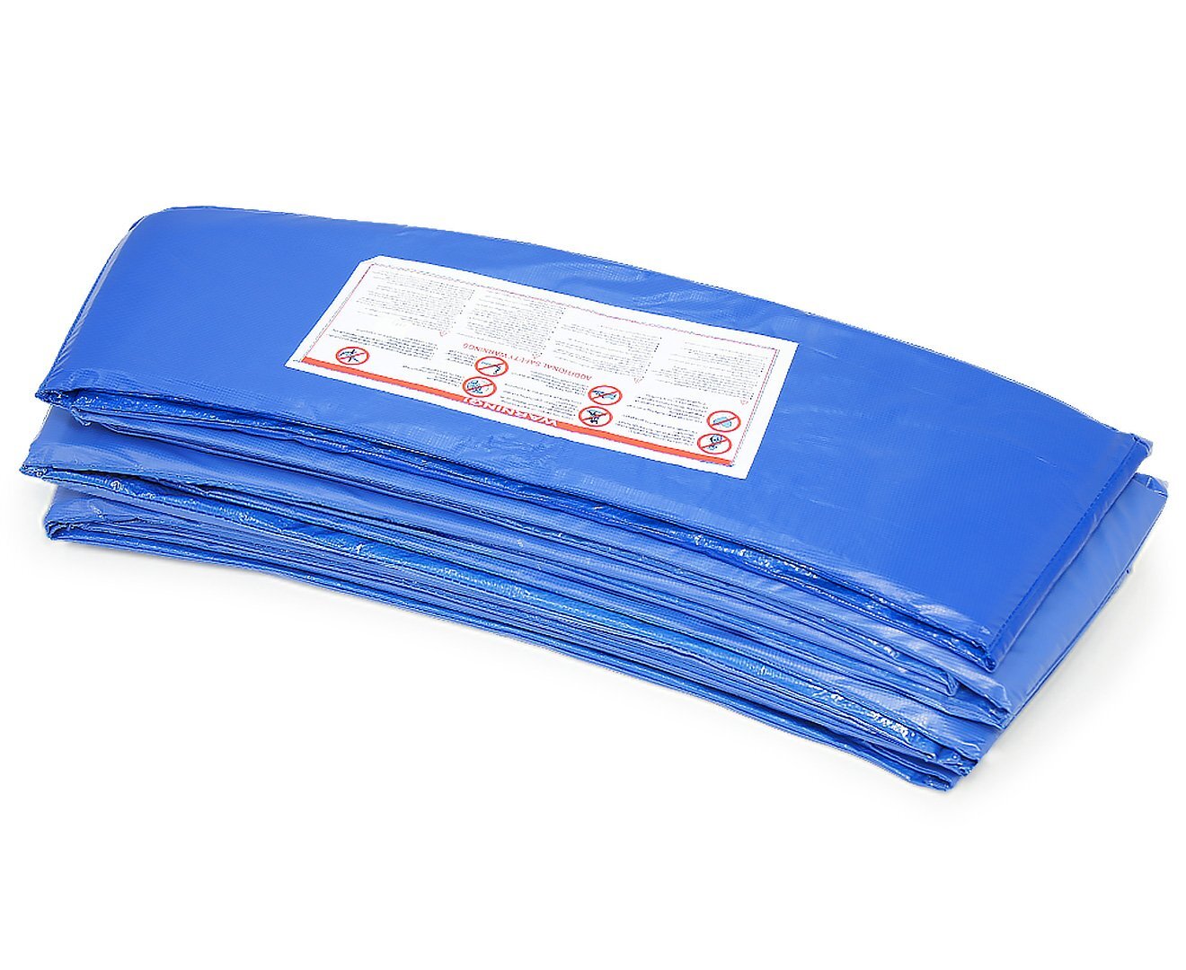 10ft Trampoline Replacement Safety Pad and Net Round 8 Poles Blue