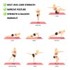 Powertrain Yoga Stability Disc Home Gym Pilates Balance Trainer – Pink
