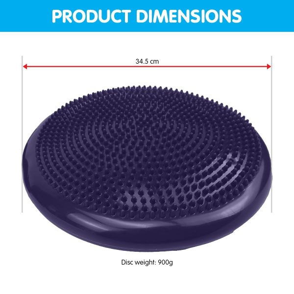 Powertrain Yoga Stability Disc Home Gym Pilates Balance Trainer – Purple