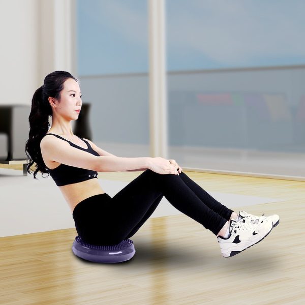 Powertrain Yoga Stability Disc Home Gym Pilates Balance Trainer – Purple