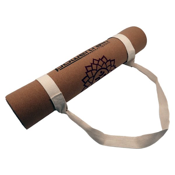 Powertrain Cork Yoga Mat with Carry Straps Home Gym Pilates – Chakras