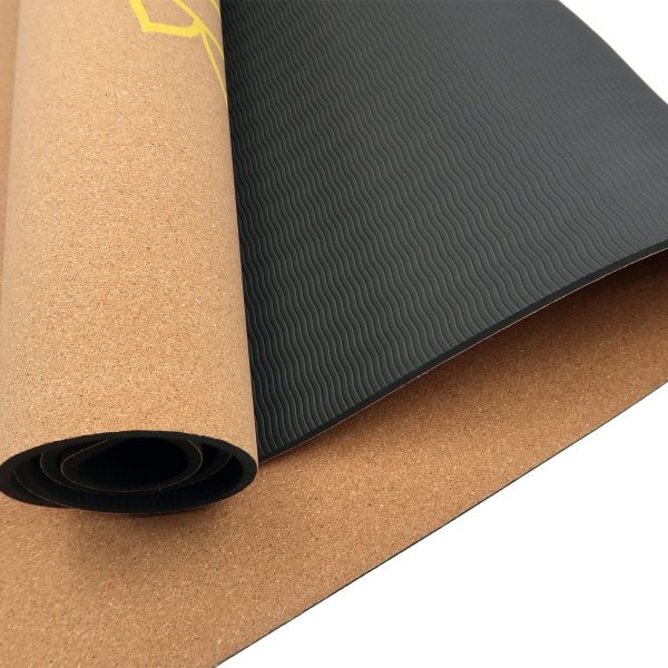 Powertrain Cork Yoga Mat with Carry Straps Home Gym Pilates – Chakras