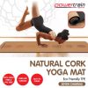 Powertrain Cork Yoga Mat with Carry Straps Home Gym Pilates – Chakras