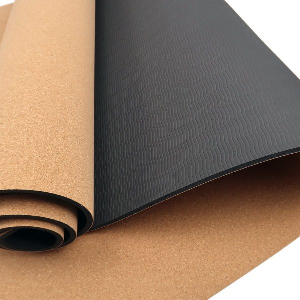 Powertrain Cork Yoga Mat with Carry Straps Home Gym Pilates – Plain