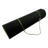 Powertrain Eco-Friendly TPE Pilates Exercise Yoga Mat – Black and Green, 8 mm