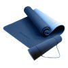 Powertrain Eco-Friendly TPE Pilates Exercise Yoga Mat – Dark Blue, 8 mm