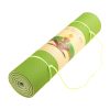 Powertrain Eco-Friendly TPE Pilates Exercise Yoga Mat – Green, 8 mm