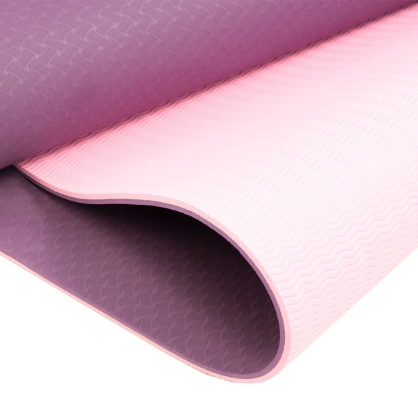 Powertrain Eco-Friendly TPE Pilates Exercise Yoga Mat – Dark Purplr, 8 mm