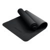 Powertrain Eco-Friendly TPE Pilates Exercise Yoga Mat – Black, 6 mm