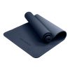 Powertrain Eco-Friendly TPE Pilates Exercise Yoga Mat – Dark Blue, 6 mm