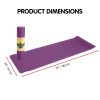 Powertrain Eco-Friendly TPE Pilates Exercise Yoga Mat – Purple, 6 mm
