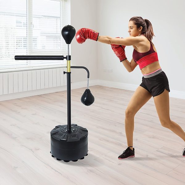 Free Standing Punching Bag Speedball Boxing Reflex Training Target Dummy Gym