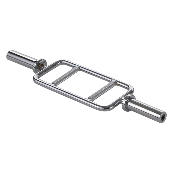 Chrome Olympic Tricep Bar Barbell Heavy Duty with Spring Collars